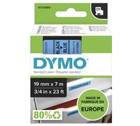 DYMO Authentic D1 Labels | Black Print on Blue Tape | 19 mm x 7 m | Self-Adhesive Labels for LabelManager Label Makers | Made in Europe