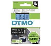 Dymo 40916 D1 LabelMaker Tape 9mm x 7m Black on Blue S0720710 Label Writer Label