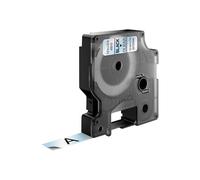 DYMO Authentic D1 Labels | Black Print on Clear Tape | 12 mm x 7 m | Self-Adhesive Labels for LabelManager Label Makers | Made in Europe Black on transparent Polyester Belgium -18 - 90 C DYMO LabelMan
