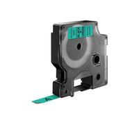 DYMO Authentic D1 Labels | Black Print on Green Tape | 9 mm x 7 m | Self-Adhesive Labels for LabelManager Label Makers | Made in Europe