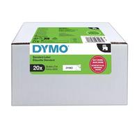 Dymo Authentic D1 Labels | Black Print on White | 12mm x 7m | Self-Adhesive Labels for LabelManager Label Printers | 20 Count