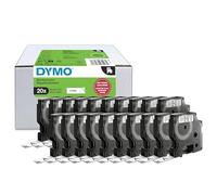 Dymo Authentic D1 Labels | Black Print on White | 12mm x 7m | Self-Adhesive Labels for LabelManager Label Printers | 20 Count