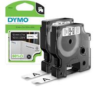 DYMO Authentic D1 Labels | Black Print on White | 12mm x 7m | Self-Adhesive Labels for LabelManager Label Printers | 2 Count