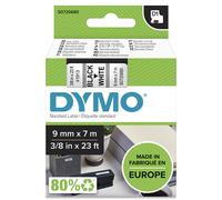 DYMO Authentic D1 Labels | Black Print on White Tape | 9 mm x 7 m | Self-Adhesive Labels for LabelManager Label Makers | Made in Europe