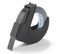 DYMO Authentic Embossing Label Tape | 9 mm x 3 m roll | White Print on Black | Self-Adhesive | for Embossing Label Makers | 1 Count