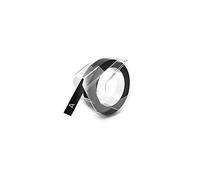 DYMO Authentic Embossing Label Tape | 9 mm x 3 m roll | White Print on Black | Self-Adhesive | for Embossing Label Makers | 1 Count