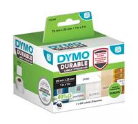 DYMO 2112286 Labels Roll 25 x 25 mm Polypropylene Film White 1700 pcs. Permanent Universal Label