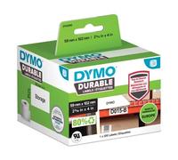 DYMO Authentic LabelWriter Durable Labels - 59mm x 102mm - White Poly - 300 S...