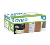 DYMO Authentic LabelWriter Small Name Badge Labels | 41 mm x 89 mm | Self-Adhesive | 6 Rolls of 300 Easy-Peel Labels (1,800 Count) | for LabelWriter Label Makers | Made in Europe