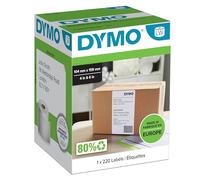 DYMO Authentic LabelWriter Extra Large Shipping Labels | 104 mm x 159 mm | Self Adhesive | Roll of 220 Easy-Peel Labels | for LabelWriter 4XL/5XL Label Makers