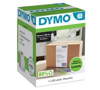 DYMO Authentic LabelWriter Extra Large Shipping Labels | 104 mm x 159 mm | Self Adhesive | Roll of 220 Easy-Peel Labels | for LabelWriter 4XL/5XL Lab