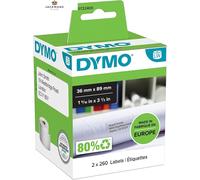 DYMO Authentic LabelWriter Large Address Labels | 2 Rolls - 36 x 89 mm, White