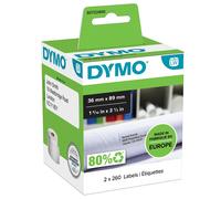 DYMO Authentic LabelWriter Large Address Labels 36 mm x 89mm Self-Adhesive