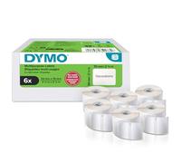 Dymo Authentic LabelWriter Multi-Purpose Labels | 54 mm x 70 mm | Self Adhesive | 6 Rolls of 320 Easy-Peel Labels (1,920 Count) | for LabelWriter Label Makers | Made in Europe
