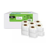 Original Dymo 2177563 Multipack of 12x 54mm x 25mm Large Address Label Rolls