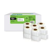 DYMO Authentic LabelWriter Return Address Labels | 25 mm x 54 mm | Self-Adhesive | 12 Rolls of 500 Easy-Peel Labels (6,000 Count) | for LabelWriter Label Makers | Made in Europe