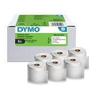 DYMO Authentic LabelWriter Shipping Labels | 102 mm x 210 mm | Self Adhesive | 6 Rolls of 140 Easy-Peel Labels (840 Count) | for LabelWriter 5XL/4XL Label Makers | Made in Europe