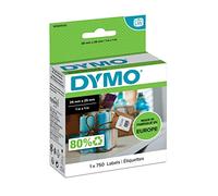 DYMO Authentic LabelWriter Small Multi-Purpose Labels | 25mm x 25mm | Roll of 750 Easy-Peel Labels | Self-Adhesive | for LabelWriter Label Makers