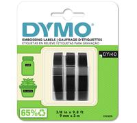 Dymo Embossing Tape 9mmx3m Black (Pack 3) S0847730
