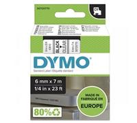 Original Dymo 43610 Black on Clear 6mm x 7m D1 Label Cartridge (S0720770)