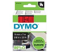 Dymo Black on Red 1000/5000 D1 Standard Tape 9mmx7m
