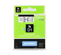 DYMO Authentic D1 Labels | Black Print on White | 24mm x 7m | Self-Adhesive Labels for LabelManager Label Printers