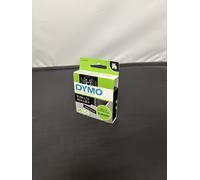 DYMO Tough Authentic Labeling Self Adhesive D1 - White Print on Black Tape