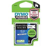 DYMO D1 1978364 Labelling Tape Authentic Adhesive Black on White 12 mm (W) x 5.5 m (L)