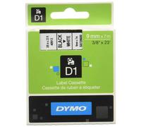 Dymo D1 40913 Tape for LabelManager Printers, 9mm x 7m S0720680 Black on White