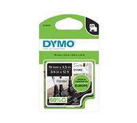 DYMO D1 High-Performance Flexible Nylon Labels | Authentic | 19 mm x 3.5 m Roll | Black Print on White | Self-Adhesive Labels for LabelManager Label Printers | Authentic