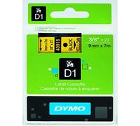 Dymo D1 Label Cassette 9mm x7m (SD40918) - Black on Yellow