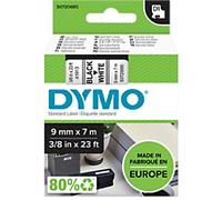 DYMO D1 9mm x 7m Black on White Labelling Tape Cassette S0720680 New Sealed
