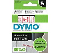 DYMO Tough Authentic Labeling Self Adhesive D1 - Red Print on White Tape