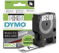 DYMO D1 Labels, Black Print on White, 19mm x 7m, Self-Adhesive Labels for LabelManager Label Printers, Authentic