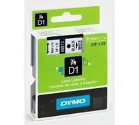 Dymo® D1 Plastic Laminated Label Tape D1 7m x 9mm Black/White