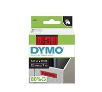 Dymo D1 Standard 12mm 12mm x 7m, 45017 (12mm x 7m Black on red,)