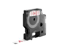 DYMO D1 Standard - Red on White - 12mm