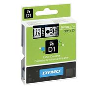 Dymo D1 Tape 9MM Black on Clear 40910