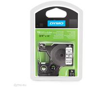Dymo D1 Tape 19mm Black on White 16957