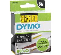 Dymo D1 Tape 19MM Black on Yellow 45808