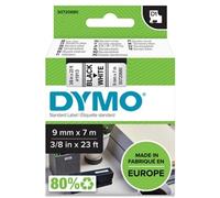 DYMO D1 9mm x 7m Black on White Labelling Tape Cassette S0720680 New Sealed