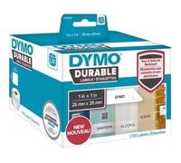 DYMO 2112286 Labels Roll 25 x 25 mm Polypropylene Film White 1700 pcs. Permanent Universal Label