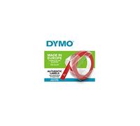 Dymo Embossing Tape 9 mm x 3 m - White on Red
