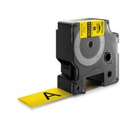 Dymo 1805444 Original Black On Yellow Heat Shrink Tubing 24mm x 1m