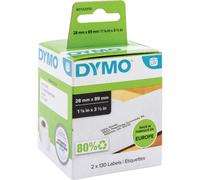 Dymo Label Writer Labels 8 9X28MM (Pack-2) Black 99010