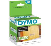 DYMO Labelwriter Address Labels, 1.12" X 3.5", Clear, 130 Labels/roll 30254