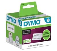 Dymo 11356 (S0722560) White Removable Name Badge Label Roll 89mm x 41mm - 300 Labels (Original)