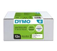 DYMO LW Value Pack - Large Address Labels - 36 x 89 mm - 12 Rolls - 2093093