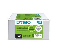 DYMO 2093094 DirectLabel-etikettes, 57mm x32mm, Pack qty 6