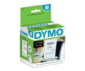 Dymo Labelwriter Receipt Paper Roll 57mmx91m Black on White 2191636